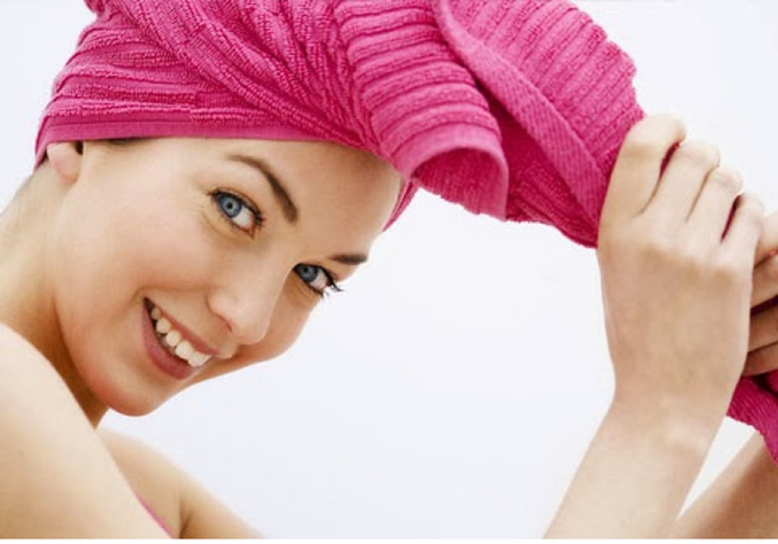 Hair drying techniques with a towel