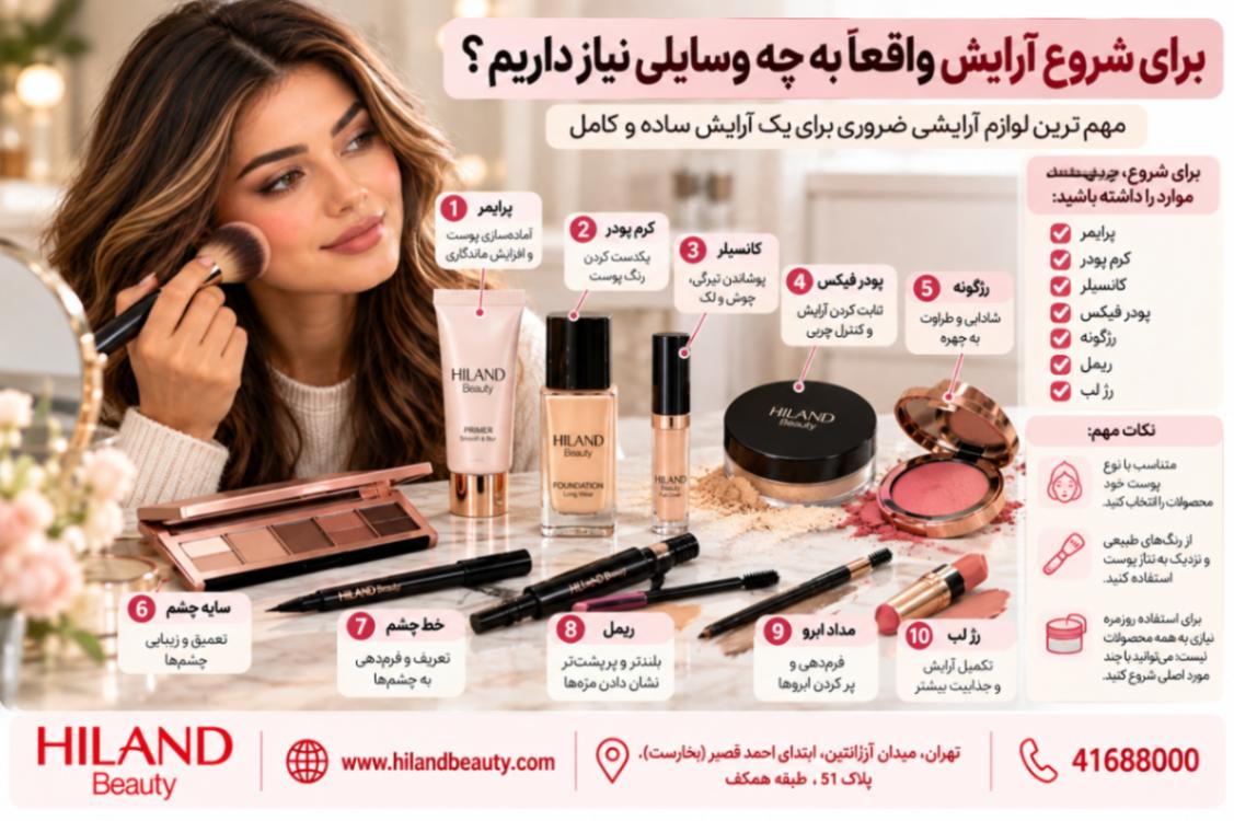 برای شروع آرایش واقعاً به چه وسایلی نیاز داریم؟