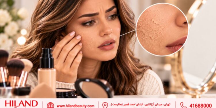چرا کرم پودر روی پوست می‌ماسد